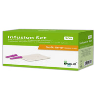 Box of an Equil infusion set with green and white design