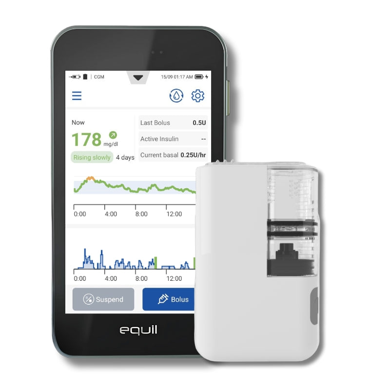 Equil S insulin pump food library