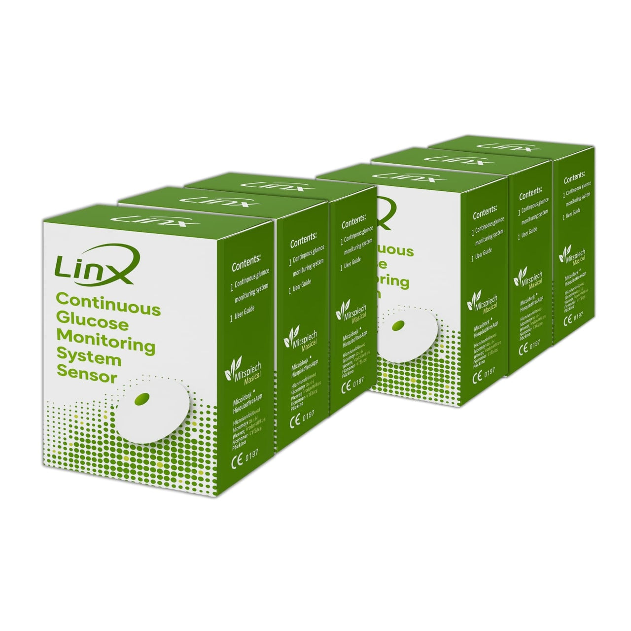 Linx Continuous glucose monitoring 6 sensor
